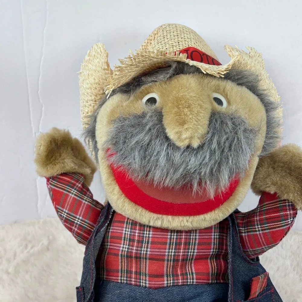 Vintage “Shot Gun Red” Plush Doll With Autographed Hat HeeHaw &‎ Handmade Wagon